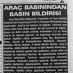 08.07.2010-Araç Haber Temmuz